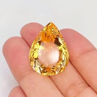  31.33 Carat Citrine 25x18mm Faceted Pear Shape AA Grade Loose Gemstone - Total 1 Pc.