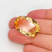 Citrine 24x16.5mm Faceted Oval AA Grade Loose Gemstone - 143679