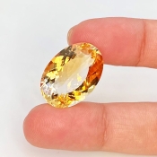 Citrine 21x15mm Faceted Oval AA Grade Loose Gemstone - 143696