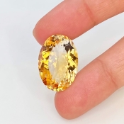 Citrine 21x15mm Faceted Oval AA Grade Loose Gemstone - 143696