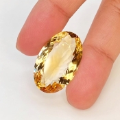 Citrine 21x15mm Faceted Oval AA Grade Loose Gemstone - 143696