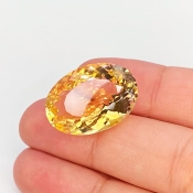 Citrine 21x15mm Faceted Oval AA Grade Loose Gemstone - 143696