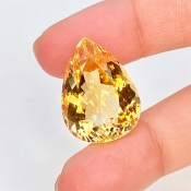 Citrine 22x16.5mm Faceted Pear AA Grade Loose Gemstone - 143709