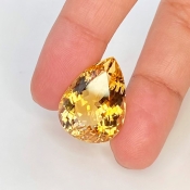 Citrine 22x16.5mm Faceted Pear AA Grade Loose Gemstone - 143709