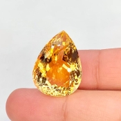 Citrine 22x16.5mm Faceted Pear AA Grade Loose Gemstone - 143709