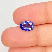 Blue Sapphire 6.31x9.05mm Faceted Oval AA Grade Loose Gemstone - 153568