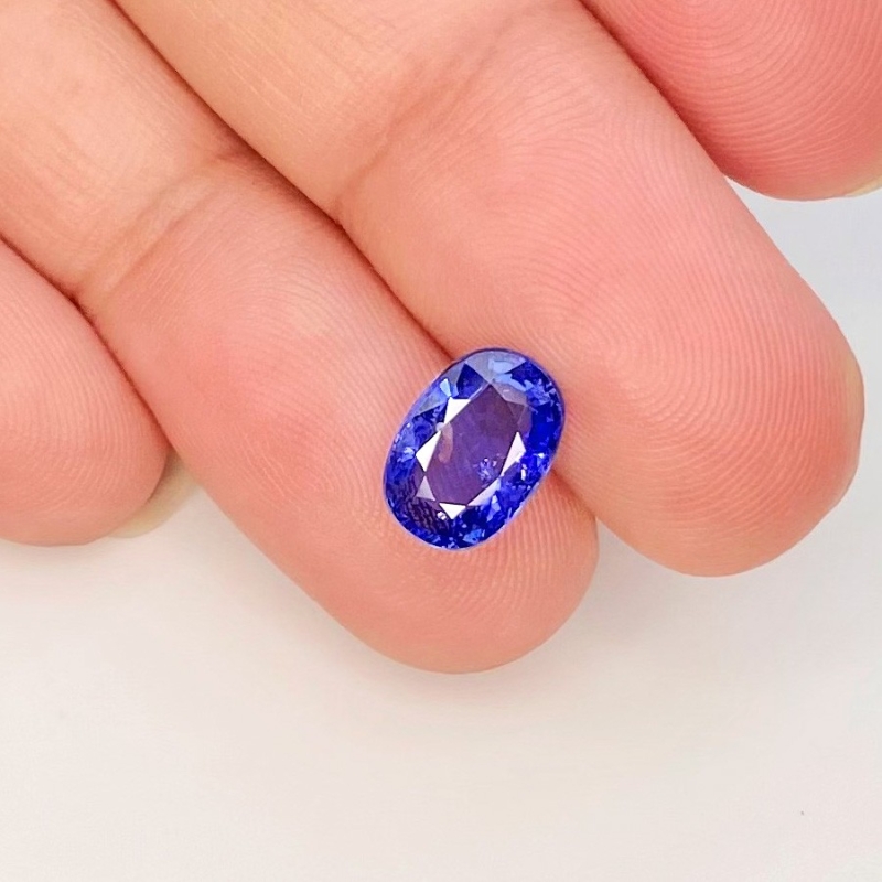 Blue Sapphire 6.31x9.05mm Faceted Oval AA Grade Loose Gemstone - 153568