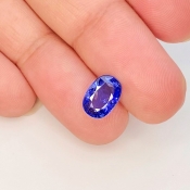 Blue Sapphire 6.31x9.05mm Faceted Oval AA Grade Loose Gemstone - 153568