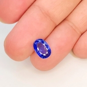 Blue Sapphire 6.31x9.05mm Faceted Oval AA Grade Loose Gemstone - 153568