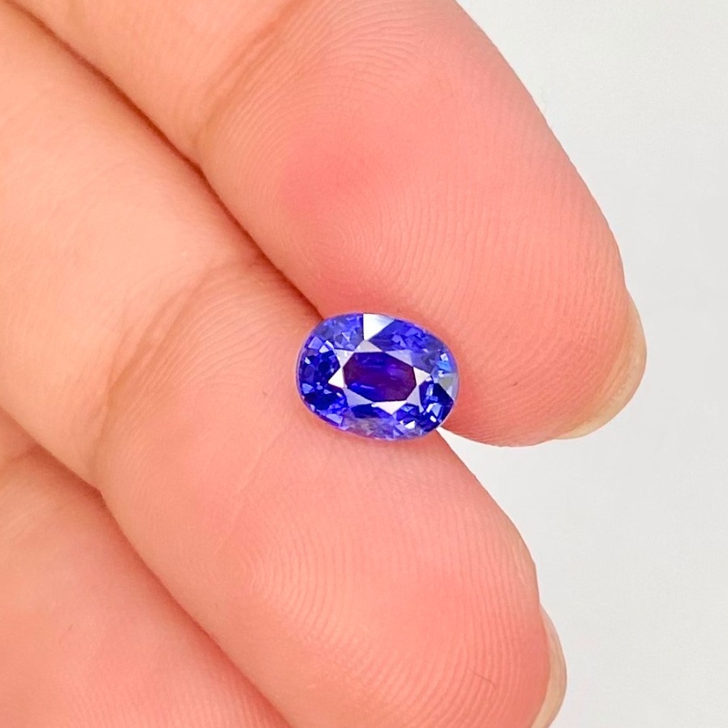 Blue Sapphire 5.23x6.98mm Faceted Oval AAA Grade Loose Gemstone - 153573