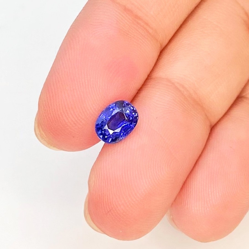 Blue Sapphire 5.23x6.98mm Faceted Oval AAA Grade Loose Gemstone - 153573