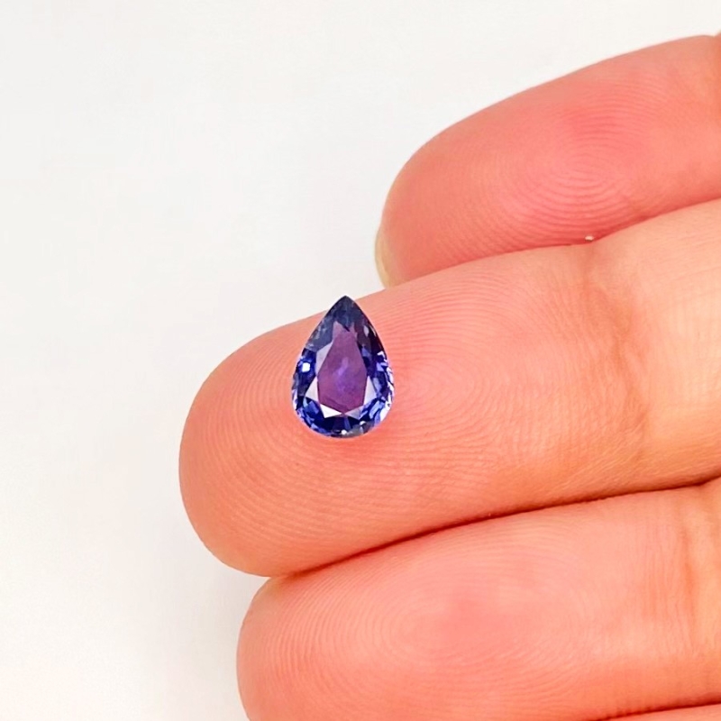 Blue Sapphire 5.08X7.11mm Faceted Pear AAA Grade Loose Gemstone - 153581