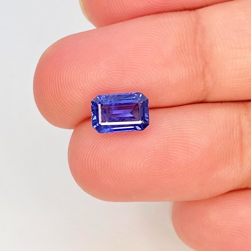 Blue Sapphire 5.15X7.67mm Step Cut Octagon AA+ Grade Loose Gemstone - 153583