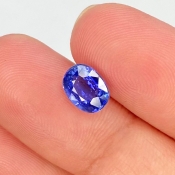 Blue Sapphire 7.45x5.65mm Faceted Oval AAA Grade Loose Gemstone - 157677
