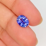 Blue Sapphire 8.62X7.01mm Faceted Oval AAA Grade Loose Gemstone - 157680
