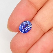 Blue Sapphire 8.62X7.01mm Faceted Oval AAA Grade Loose Gemstone - 157680