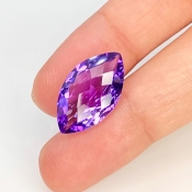 Brazilian Amethyst 20x11.5mm Checkerboard Marquise AAA Grade Loose Gemstone - 158719