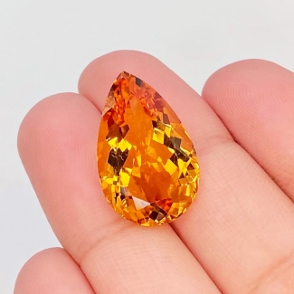 10.45 Cts. Citrine 20x12.5mm Faceted Pear Shape AAA Grade Loose Gemstone - Total 1 Pc.