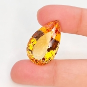  25.40 Cts. Citrine 26x16mm Faceted Pear Shape AAA Grade Loose Gemstone - Total 1 Pc.