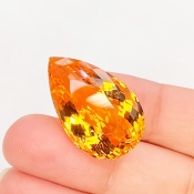 Citrine 26x16mm Faceted Pear AAA Grade Loose Gemstone - 158783
