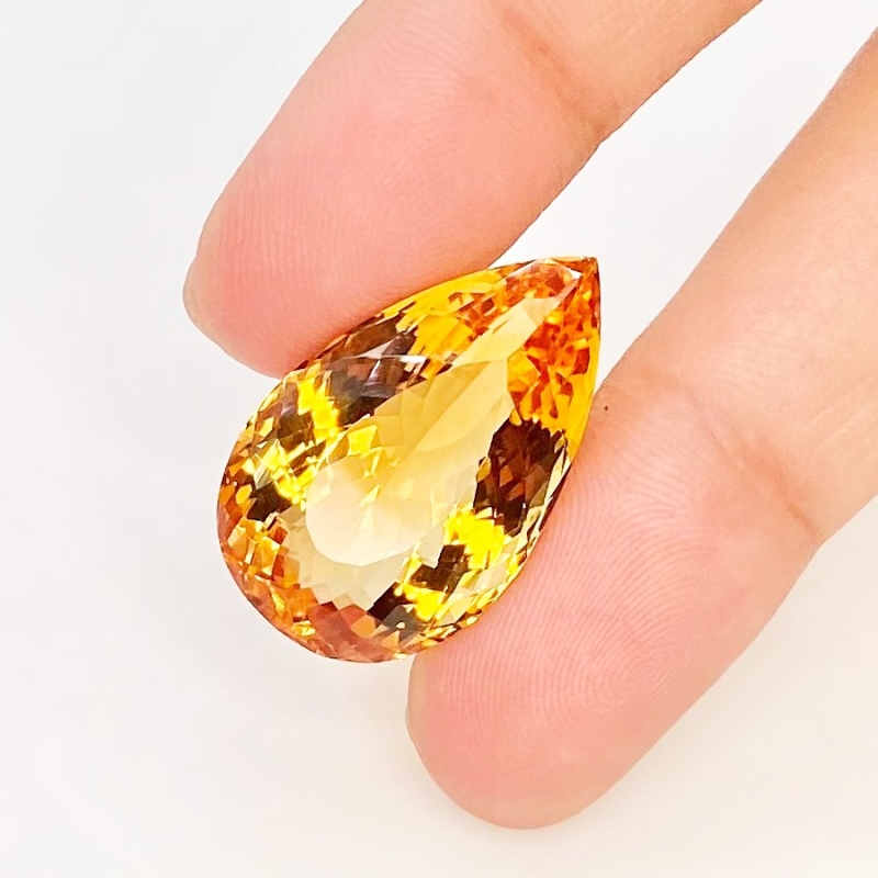 Citrine 26x16mm Faceted Pear AAA Grade Loose Gemstone - 158783