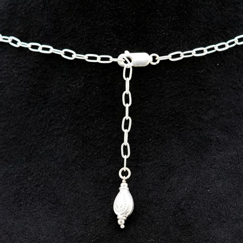 Green Amethyst Hand Crafted Nuggets  Shape Gemstone Beads Necklace