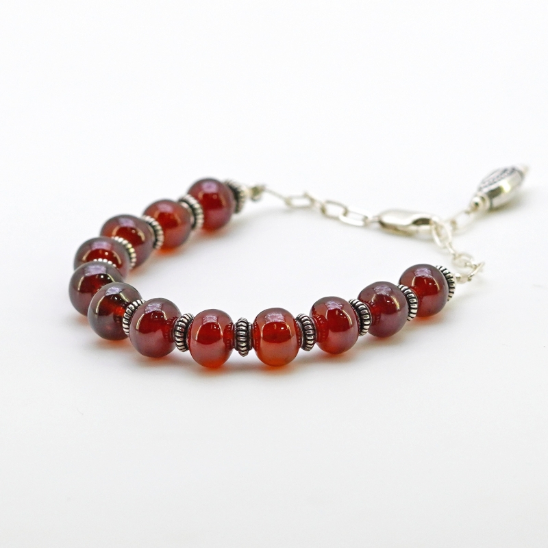 Mountain Sky Coil Bracelet - Hessonite & Sodalite – The Good Collective