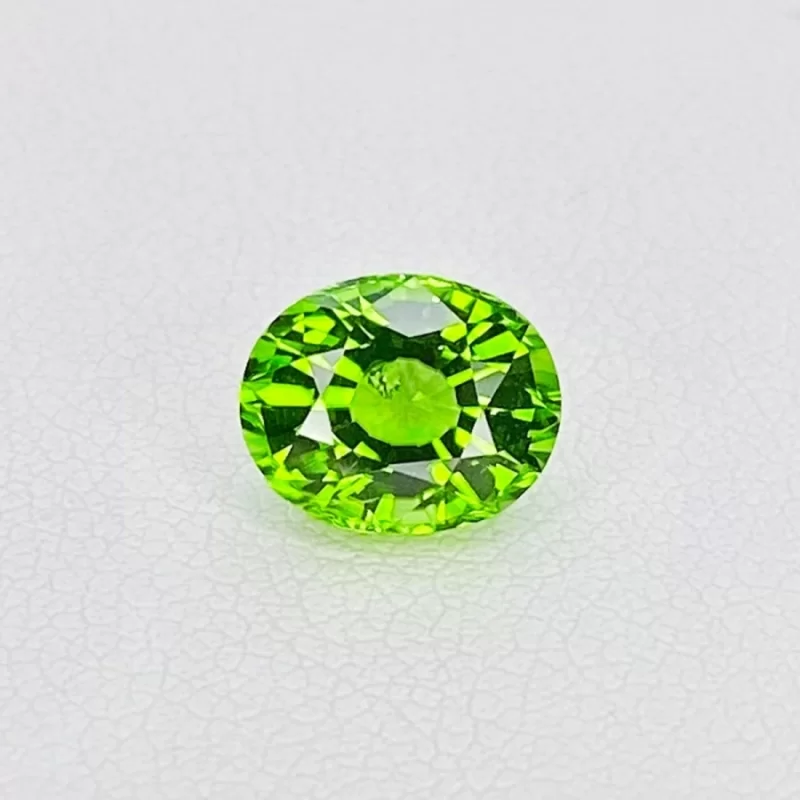 2.37 Cts. Peridot 8.66x7.05mm Faceted Oval Shape AAA Grade Loose Gemstone - Total  1 Pc.