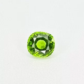2.1 Cts. Peridot 7.62x7.04mm Faceted Cushion Shape AAA Grade Loose Gemstone - Total  1 Pc.