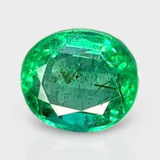 2.05 Cts. Emerald 8.43x7.41mm Faceted Oval Shape A+ Grade Loose Gemstone - Total 1 Pc.