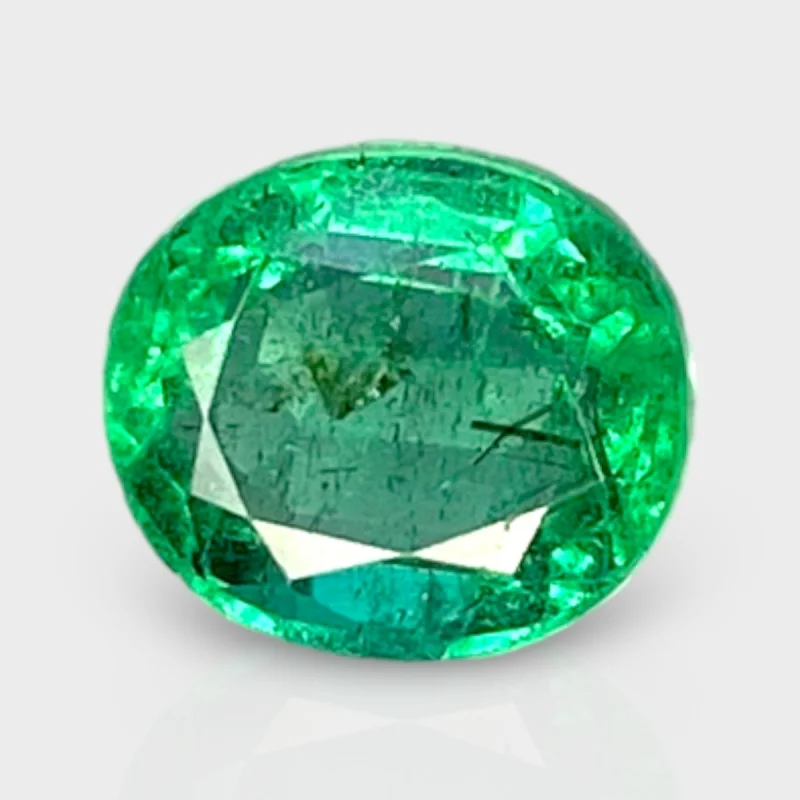 2.05 Cts. Emerald 8.43x7.41mm Faceted Oval Shape A+ Grade Loose Gemstone - Total 1 Pc.