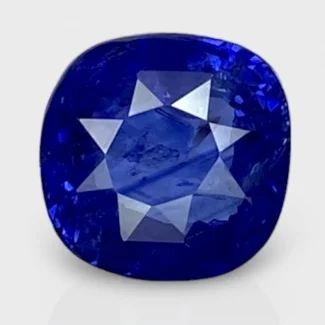 5.11 Cts. Blue Sapphire 9.5mm Faceted Cushion Shape AA Grade Loose Gemstone - Total 1 Pc.
