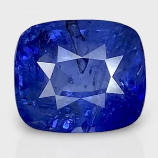 10.2 Cts. Blue Sapphire 12.40x10.60mm Faceted Cushion Shape A+ Grade Loose Gemstone - Total 1 Pc.