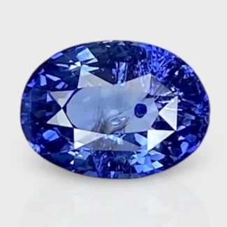 3.13 Cts. Blue Sapphire 9.80x7.20mm Faceted Oval Shape A+ Grade Loose Gemstone - Total 1 Pc.