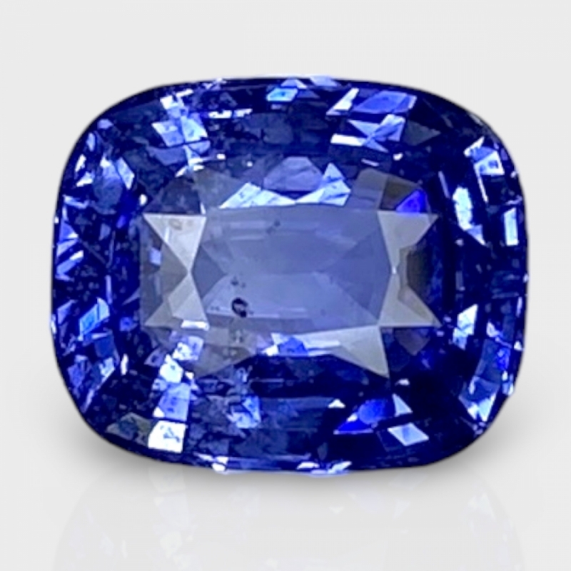 5.16 Cts. Blue Sapphire 10.40x8.60mm Faceted Cushion Shape AA+ Grade Loose Gemstone - Total 1 Pc.