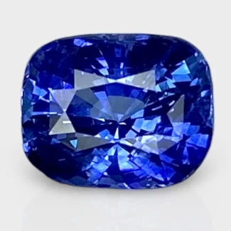 4.05 Cts. Blue Sapphire 9.70x7.80mm Faceted Cushion Shape AA+ Grade Loose Gemstone - Total 1 Pc.