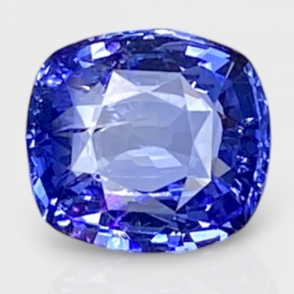 4.03 Cts. Blue Sapphire 9.80x8.90mm Faceted Cushion Shape AA Grade Loose Gemstone - Total 1 Pc.