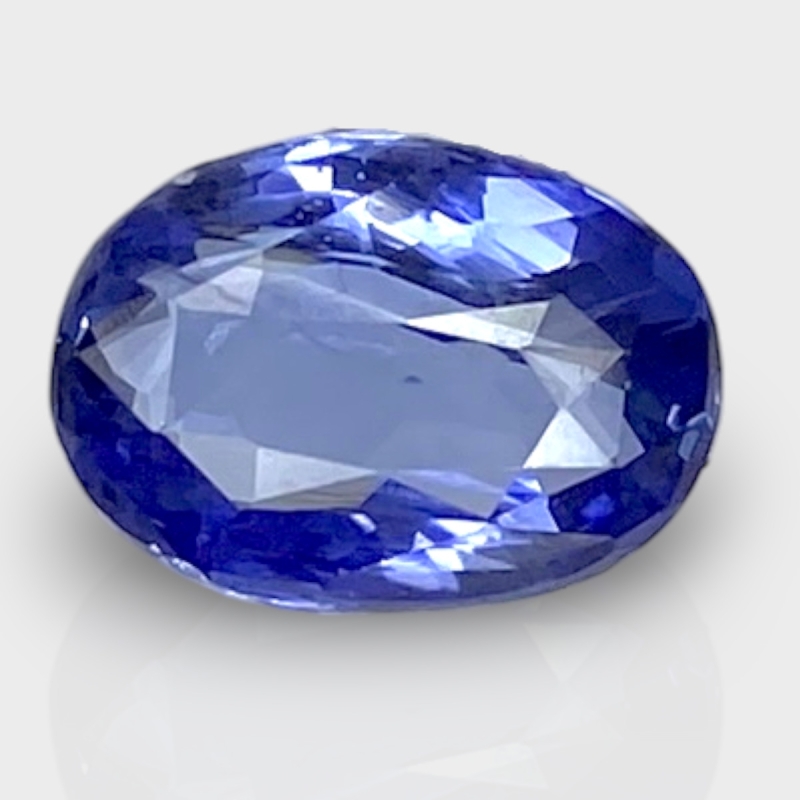 4.01 Cts. Blue Sapphire 10.70x7.70mm Faceted Oval Shape A+ Grade Loose Gemstone - Total 1 Pc.