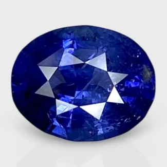 4.66 Cts. Blue Sapphire 11.60x9.40mm Faceted Oval Shape AA Grade Loose Gemstone - Total 1 Pc.
