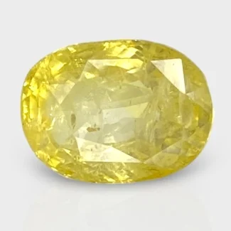 8.52 Cts. Yellow Sapphire 13.2x9.10mm Faceted Oval Shape A+ Grade Loose Gemstone - Total 1 Pc.