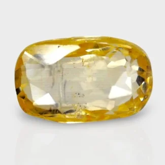 4.06 Cts. Yellow Sapphire 10.49x6.58mm Faceted Oval Shape A+ Grade Loose Gemstone - Total  1 Pc.