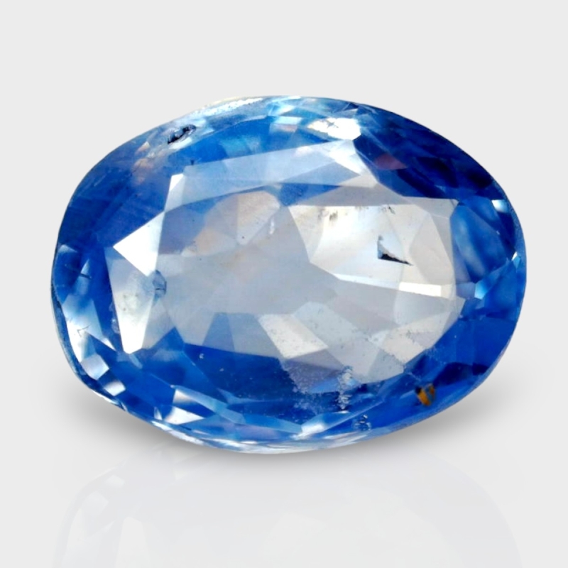 4.01 Cts. Blue Sapphire 10.71x7.95mm Faceted Oval Shape AA+ Grade Loose Gemstone - Total 1 Pc.