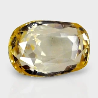 3.02 Cts. Yellow Sapphire 9.03x6.38mm Faceted Oval Shape A+ Grade Loose Gemstone - Total 1 Pc.
