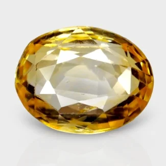 3.03 Cts. Yellow Sapphire 9.35x7.17mm Faceted Oval Shape A+ Grade Loose Gemstone - Total 1 Pc.