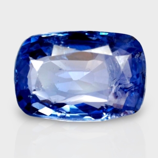 3.58 Cts. Blue Sapphire 10.85x7.31mm Faceted Cushion Shape A+ Grade Loose Gemstone - Total 1 Pc.