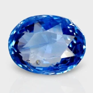 3.57 Cts. Blue Sapphire 9.45x7.22mm Faceted Oval Shape A+ Grade Loose Gemstone - Total 1 Pc.