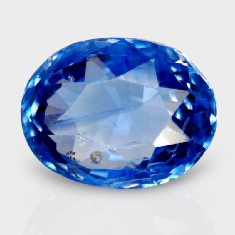 3.57 Cts. Blue Sapphire 9.45x7.22mm Faceted Oval Shape A+ Grade Loose Gemstone - Total 1 Pc.