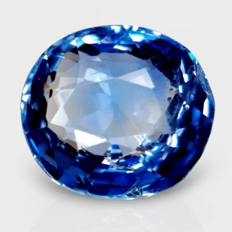 3.03 Cts. Blue Sapphire 8.42x7.52mm Faceted Oval Shape A+ Grade Loose Gemstone - Total 1 Pc.