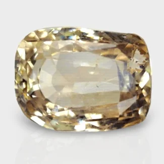 3.55 Cts. Yellow Sapphire 8.81x6.65mm Faceted Cushion Shape A+ Grade Loose Gemstone - Total 1 Pc.