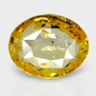 3.45 Cts. Yellow Sapphire 10.62x8.38mm Faceted Oval Shape A+ Grade Loose Gemstone - Total 1 Pc.